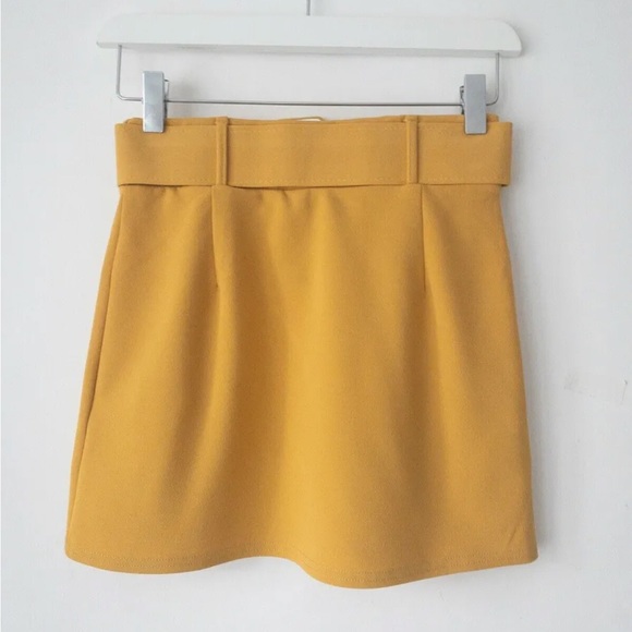 Girls New Look 915 Generation A-Line Belted Skirt Yellow Age 9 years & 14 - 15 Y - Picture 4 of 4